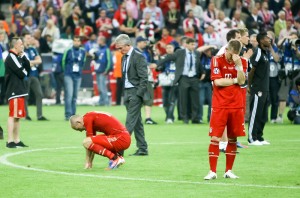 Bastian Schweinsteiger soaks up the disappointment at the end of the 2012 Champions' League Final